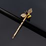 Gold Hair Clips,Bling Crystal Bee Animal Charm Hair Pins Bobby Pins