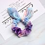 Hair Accessories Cute Rabbit 12 Colors Velvet Elastic Hair Bands for Baby Girls Tie-Dye Hair Scrunchies