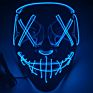 Halloween Rave Clown Scary Costume Cosplay Party Prop Bar Masquerade Joker Adult Toy Led Neon Glow Mask