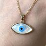 Hamsa Evil Eyes Necklace Shell Pearl Necklace