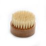 Hand Made Mini round Beard Brush Wood Boar Bristle Men's Shaving Mustache Brush for Hair Sweeping Wave Brush