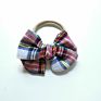 Hand Tied Toddler Nylon Headbands Buffalo Plaid Bow for Baby Girls Pinwheel Bow Hair Band Headband Christmas