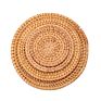 Hand Woven Rattan Coaster 10Cm Insulated Coasters & Placemats for Kitchen Office Teacup & Coffee Mat Set