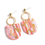 Handmade Clay Earrings Newest Geometric Polymer Clay Earrings Drop Dangle Pendant Earrings for Girls