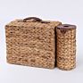 Handmade Craft Water Hyacinth Picnic Basket with Handle