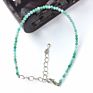 Handmade Gemstone Bracelet 2Mm Small Crystal Faceted Natural Gem Stone Beaded Adjustable Bracelet for Women Jewelry