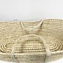 Handwoven Natural Portable Corn Husk Baby Changing Basket for Nursery Baby Diaper Changing Moses Baskets