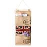 Hanging Pocket Organizer Wall Hanging Pocket Storage Bag over the Door Linen Cotton Fabric Waterproof Organizer
