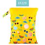 Happyflute Polyester Layer Baby Waterproof Zipper Wet Bag Diaper Bag with Handle