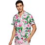 Hawaii Shirt for Men Floral Beach round Bottom Casual