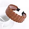 Headbands Adults Non Slip Hairbands Faux Leather Woven Headband