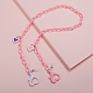 Heart Polymer Clay Pendant Sunglasses Chain Jewelry Kids Candy Color Acrylic Facemask Strap Cord Sunglasses Chain Strap
