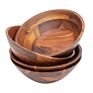 Heart Shape Decorative Serving Wooden Bowl and Exporter Unique Finished Handmade Wood Serving Bowl from India