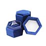 Hexagon Velvet Jewelry Ring Boxes