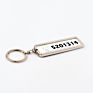 High-End Listing Sublimation Blanks Single Sides Aluminum Zinc Alloy Metal Keychain