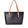 High Capacity Pu Leather Lady Tote Shopping Shoulder Handbag