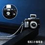 Hip Hop Flash Resin Camera Choker Necklace Vintage Illuminated Small Camera Pendant Necklace for Men Women