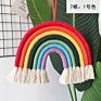 Home Decor Nordic Style Boho Cotton Rainbow Macrame Wall Hanging