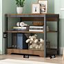 Hotsale Book Shelf Iron Bookshelf Wood Bookcase Living Room Book Rack Bookcases Black White