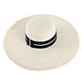 Ht-422 Elegant Lady Wide Brim Beach Straw Fedora Hat Manufacturers Temperament Floppy Cotton Women Straw Bucket Hat