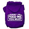 Hungry I Am Screen Print Pet Hoodies