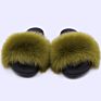 Indoor Fur Women Warm Comfy Fluffy Faux Girls Cozy Ladies Designer Flats Black Home House Bedroom Female Soft Slippers for Kids