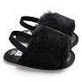 Infant Fur Sandals Girl Fancy Cute Baby Furry Slippers