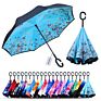 Innovated C Handle Reserve Double Layer Umbrella Double Ribs Umbrella