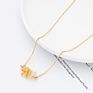 Irregular Chips Stone Beads Natural Gemstone Pendant Necklace Delicate Gold Plated Chain with Natural Stone Charms Necklace
