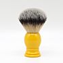 Jdk Promotion Yellow Color Blade Shaving Brush Synthetic Hair Acrylic Handle Mens Foaming Brush Tools