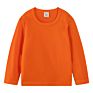 Jl-10806 Logo Super Soft Cotton round Neck Long Sleeve T Shirt Kids Solid Color Blank Children T-Shirts