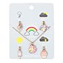 Jojo Cute Oil Drop Cartoon Unicorn Handmade Baby Girls Necklace Jewelry Set for Kids
