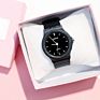 Kegllect Watch Simple Design Black Contracted Both Men and Women Watch
