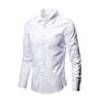 Kemeja Camisas De Vestir Tuxedo Shirts Formal Shirts and Pants Combination White Men's Autumn Blouses & Solid Shirts