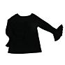 Kids Girls Fall T-Shirt Ribbed Raglan Shirts Tops Puffy Long Sleeves 3 Years Beautiful Model Baby Girl Fall Shirts
