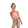 Kids Swimwear Kids Bathing Suits Girls Two Piece a Bikini Children Swimwear Service Floral Quick Dry Not Support