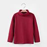 Kids Turtleneck Shirts Toddler Girls Boy Kids Turtle Neck Tops Clothes Long Sleeve Plain Mock Neck Turtleneck T-Shirts