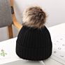 Kids Warm Embroidered Knitted Beanie Cap with Pom Pom