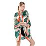 Kimono Beach Wear 100%Viscose Kimonos Women Floral Print Kimono