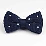 Knitted Mens Bow Tie Men Leisure Polka Dots Bilayer Bow Ties for Men Wedding Party Striped Wedding Burgundy Butterfly Bowtie