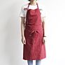 Korean Style Cotton Simple Art Coffee Shop Garden Drawing Work Chef Fabric Waist Apron