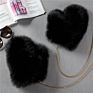 Korean Warm Faux Fox Fur Straw Gloves Women's Halter Neck plus Velvet Thick Plush Furry Mittens Trend Gloves