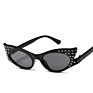 Ladies Glasses Sunglasses Women Clear Cat Eye Diamond Sunglasses Small. Lens Sunglass