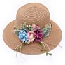 Ladies Sun Straw Hat Women Wide Brim Flower Beach Hats Outdoor Protection Women Designer Floppy Sunhats
