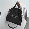 Large Capacity Environmental Corduroy Canvas Tote Shoulder Bag for Women