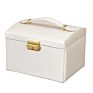 Large Capacity Ladies Jewelry Storage Box Jewelry Storage Box, Girl with Mirror Jewelry Ring Box