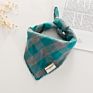 Large Pet Scarf Pet Bandana for Dog Cotton Plaid Washablebow Ties Collar Cat Dog Scarf Accessories