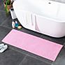 Large Size Print Bathtub Side Rug Short Pile Thin Chenille Bathroom Bath Mat