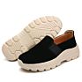 Leather Upper Height Increase Womens Sneakers Low Top