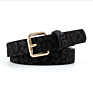 Leopard Pants Waist Belts for Women Faux Fur Animal Print Belts